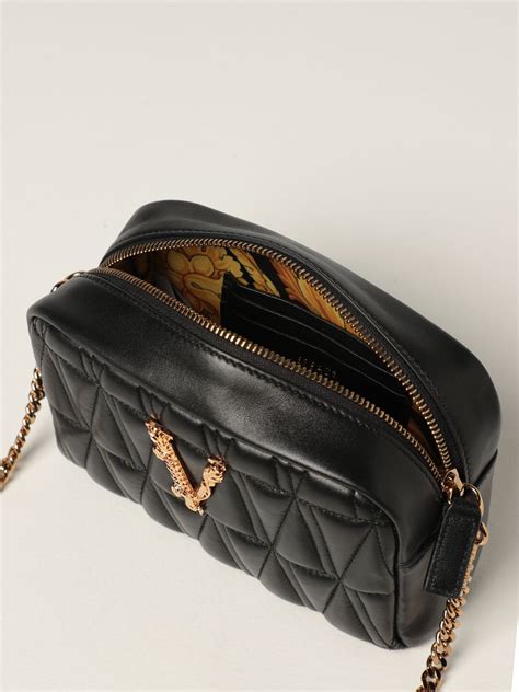 versace logo crossbody bag|Versace shoulder bags for women.